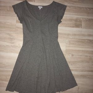 grey skater dress